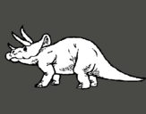 Dibujo Triceratops pintado por fermees