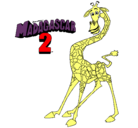 Dibujo Madagascar 2 Melman pintado por 2gvgg