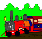 Dibujo Locomotora pintado por mustang