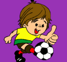Dibujo Chico jugando a fútbol pintado por guaaaaaaaaaa