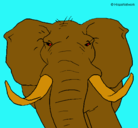 Dibujo Elefante africano pintado por rhdxrthdfyh