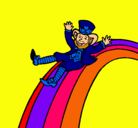 Dibujo Duende en el arco iris pintado por amalia