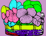 Dibujo Cesta de flores 12 pintado por evairene
