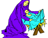 Dibujo Nacimiento del niño Jesús pintado por mayyula