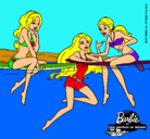 Dibujo Barbie y sus amigas pintado por aleja_99