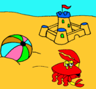Dibujo Playa 2 pintado por jsa082