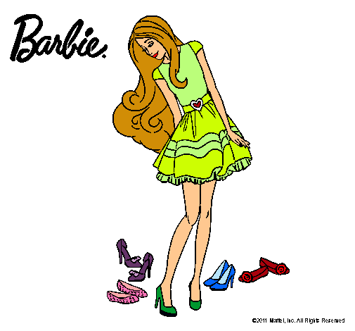 Barbie y su colección de zapatos