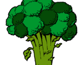Dibujo Brócoli pintado por carlassss