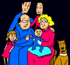 Dibujo Familia pintado por nismar