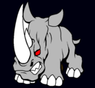 Dibujo Rinoceronte II pintado por neron