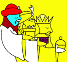 Dibujo Los Reyes Magos 3 pintado por Lhaturrita