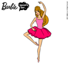 Dibujo Barbie bailarina de ballet pintado por olaaa