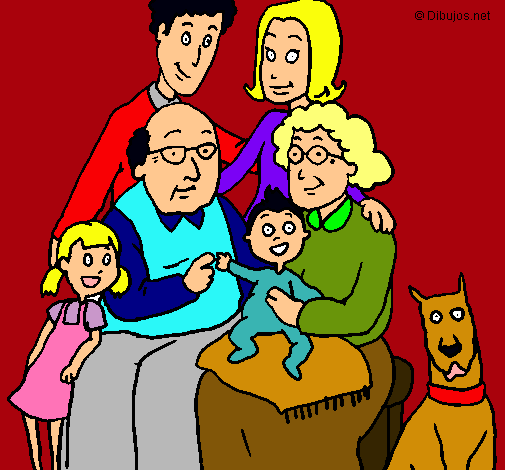 Dibujo Familia pintado por Oliver1