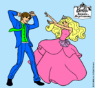 Dibujo Barbie bailando con un amigo pintado por NOVIOS