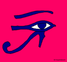Dibujo Ojo Horus pintado por Melaniebes