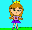 Dibujo Princesa pintado por karolinaa