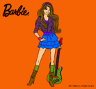 Dibujo Barbie rockera pintado por barmartan