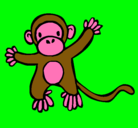 Dibujo Mono pintado por jutu