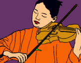 Dibujo Violinista pintado por BOMBUBE
