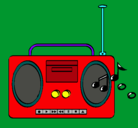 Dibujo Radio cassette 2 pintado por Tania2312002