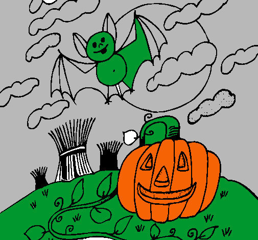 Paisaje de Halloween