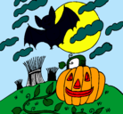 Dibujo Paisaje de Halloween pintado por BAMPIRO79294