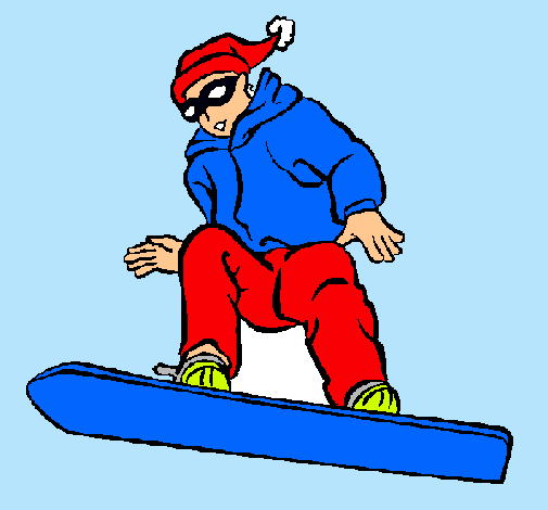 Dibujo Snowboard pintado por Desita