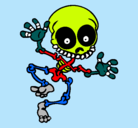 Dibujo Esqueleto contento 2 pintado por josuehh