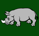 Dibujo Rinoceronte pintado por matildsa