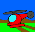 Dibujo Helicóptero pequeño pintado por invazor