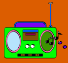 Dibujo Radio cassette 2 pintado por jorgehernand