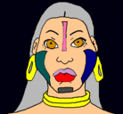 Dibujo Mujer maya pintado por lulilulilolu