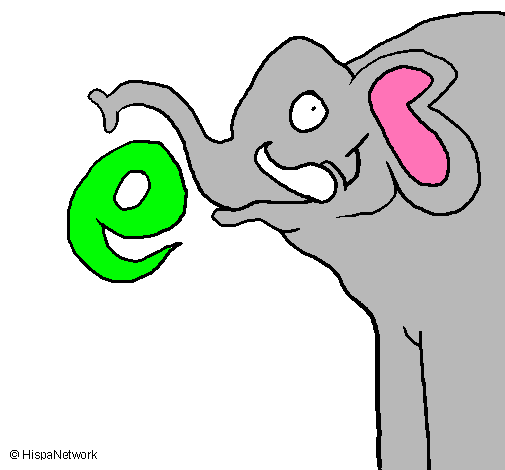 Dibujo Elefante pintado por nerea21