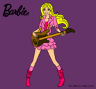 Dibujo Barbie guitarrista pintado por nataliavar