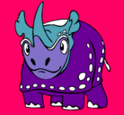 Dibujo Rinoceronte pintado por bbbbhhhh