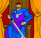 Dibujo Caballero rey pintado por alejandro11