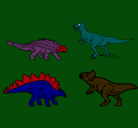 Dibujo Dinosaurios de tierra pintado por rosaliiiiiii