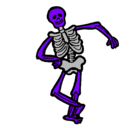 Dibujo Esqueleto contento pintado por miiriam