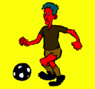 Dibujo Jugador de fútbol pintado por ggjf