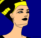 Dibujo Busto de Nefertiti pintado por tokiohotel