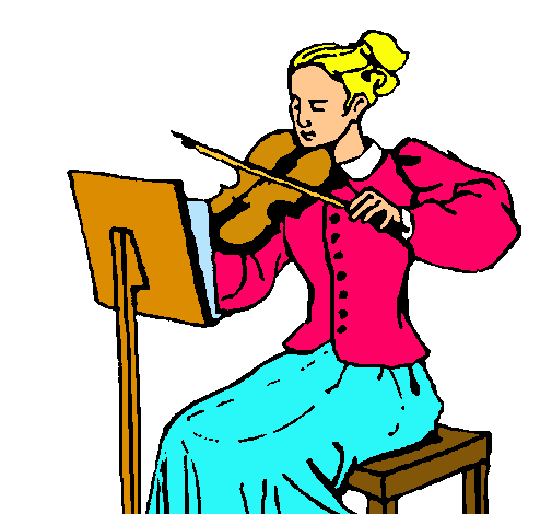 Dama violinista