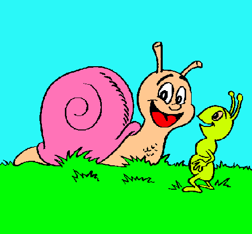 Caracol y hormiguita