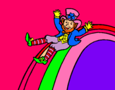 Dibujo Duende en el arco iris pintado por meredi