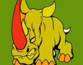 Dibujo Rinoceronte II pintado por toams