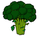 Dibujo Brócoli pintado por azucen
