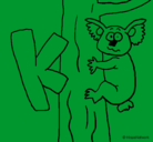 Dibujo Koala pintado por gswqetythvdb