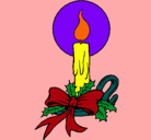 Dibujo Vela de navidad pintado por 25898515