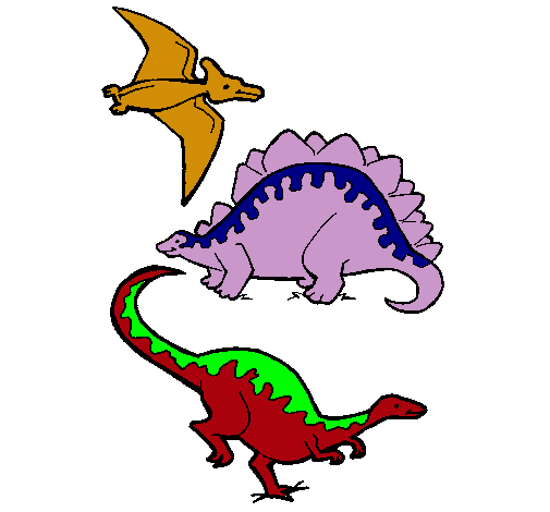 Tres clases de dinosaurios