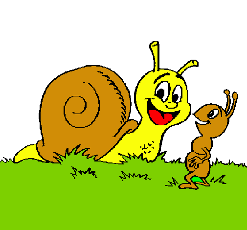 Caracol y hormiguita