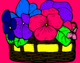 Dibujo Cesta de flores 12 pintado por codifacia